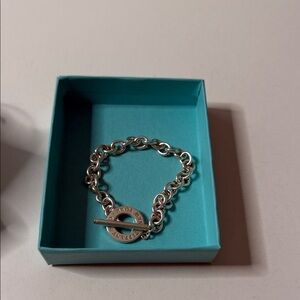Tiffany and co sterling silver bracelet new unused with gift receipt